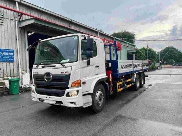Tổng Quan Hino 3 Chân Gắn Cẩu Unic URV374K