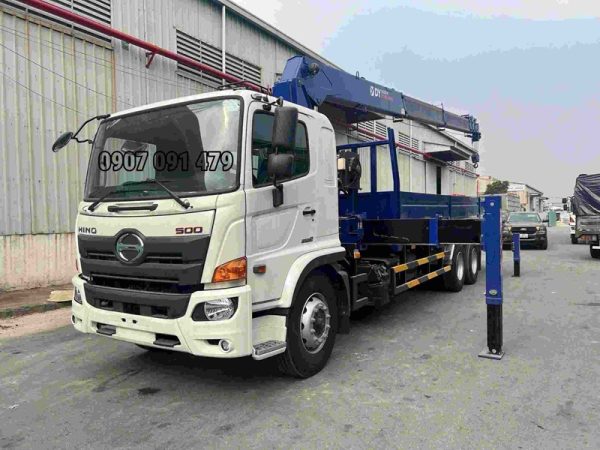 Hino 3 Chân Gắn Cẩu 8 Tấn 6 Khúc DY-SS2036