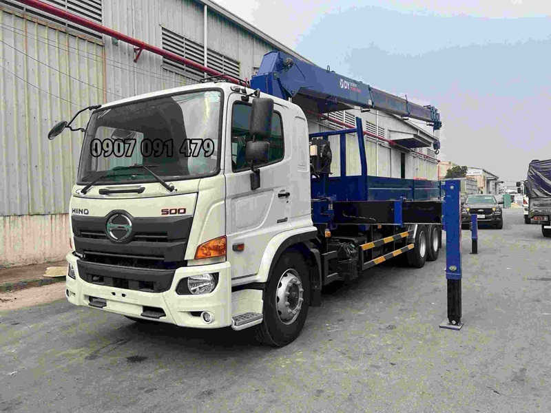 Hino 3 Chân Gắn Cẩu 8 Tấn 6 Khúc DY-SS2036