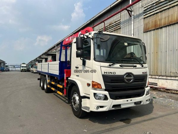 Tổng Quan Hino 3 Chân Gắn Cẩu Unic 554