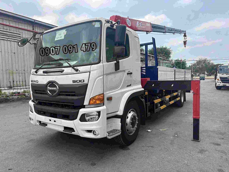 Hino 8 Tấn FG Gắn Cẩu Unic 6 Tấn 5 Khúc