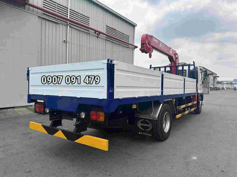 Hino 8 Tấn FG Gắn Cẩu Unic 6 Tấn 5 Khúc