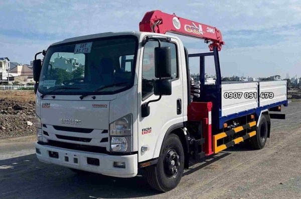 Isuzu NQR550 Gắn Cẩu 3 Tấn 5 Khúc Unic URV375K