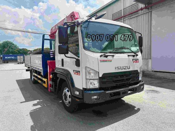 Xe Tải Isuzu FSR700 Gắn Cẩu Unic 5 Tấn 4 Khúc