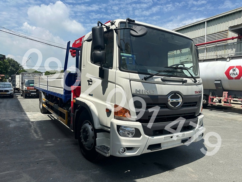 Tổng quan hino 8 tấn gắn cẩu unic 554